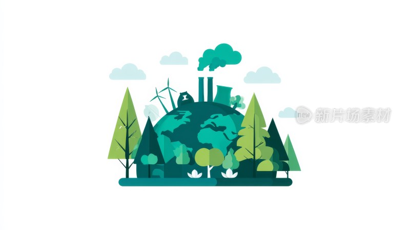 城市绿色环保 爱护生态 保护环境