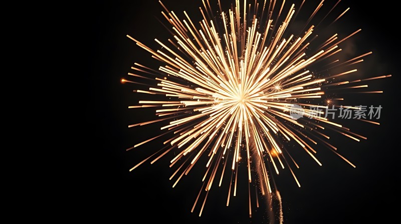 璀璨烟花绽放夜空