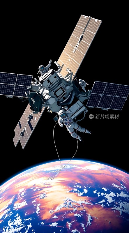 太空行走与地球美景