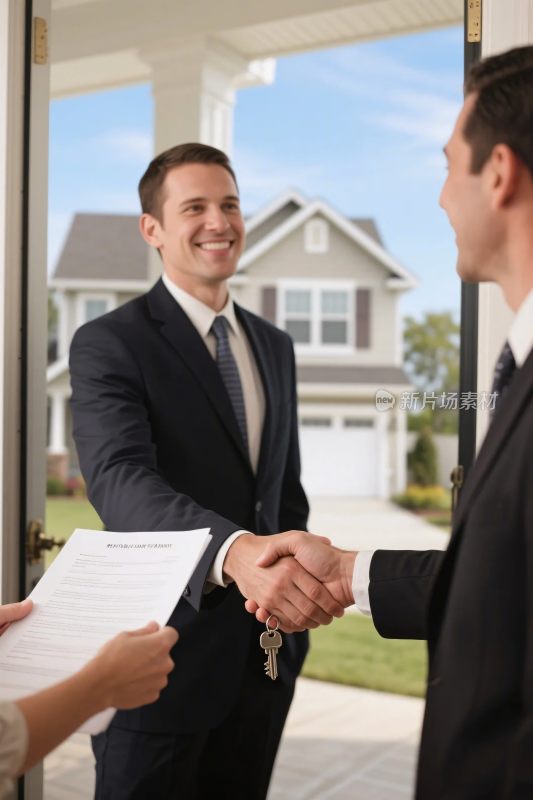 房产交易握手场景