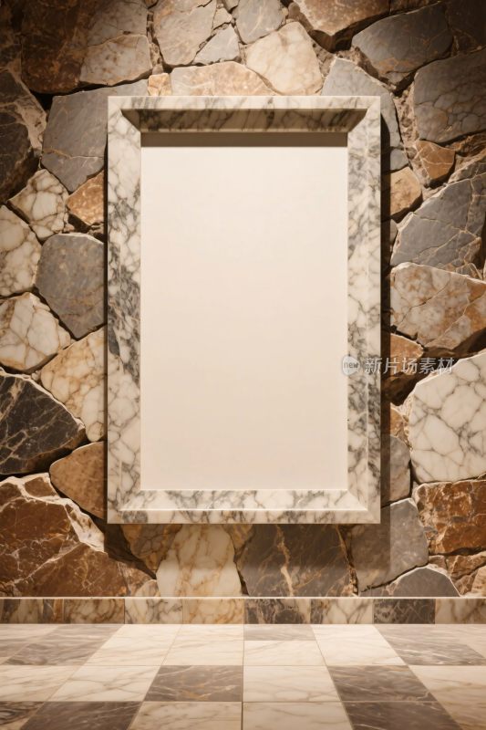 石材墙面框式装饰镜