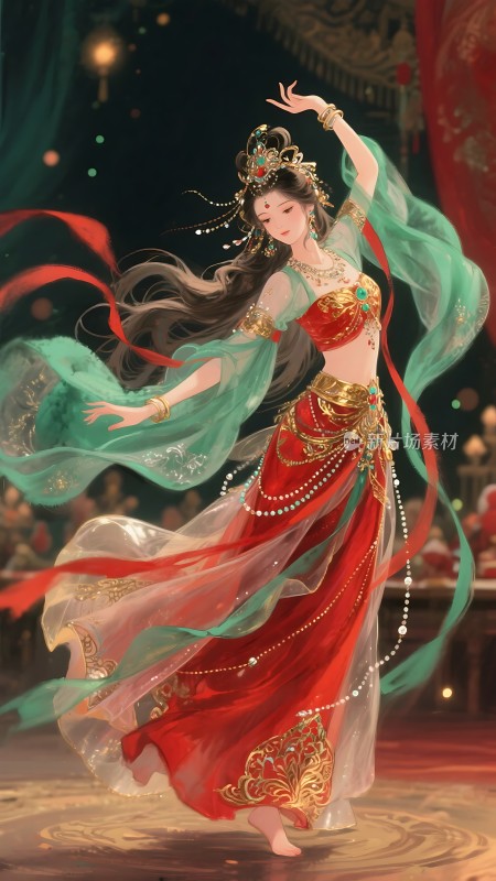 舞动红绿间霓裳羽衣映华章