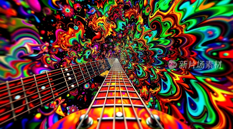 吉他与迷幻色彩的世界