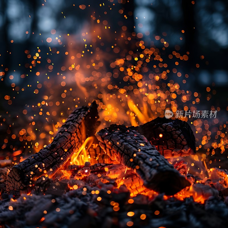 篝火旁的温暖与希望