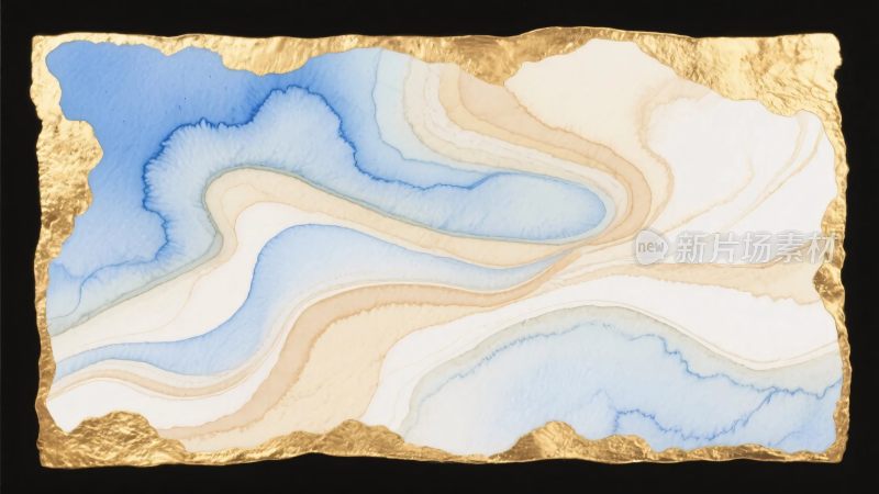 抽象水彩纹理插画