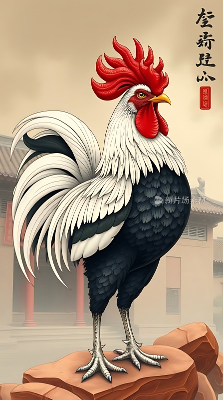 雄鸡报晓迎新岁