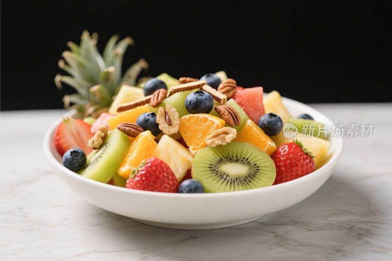 水果拼盘特写图