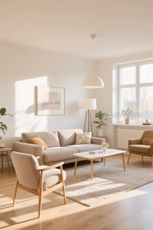 简约客厅布置场景