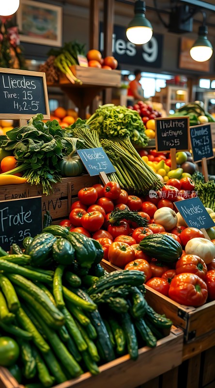 新鲜蔬果大集会色彩缤纷任君选