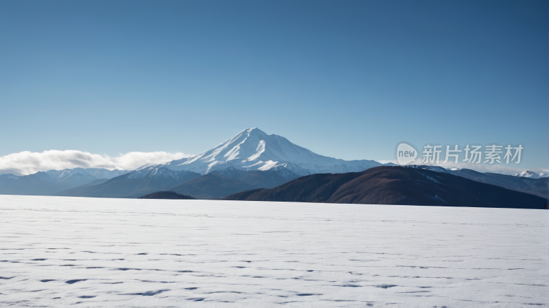 皑皑白雪景色高清风景图片