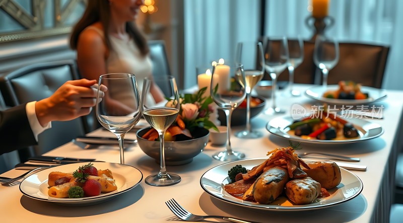 烛光晚餐浪漫时刻