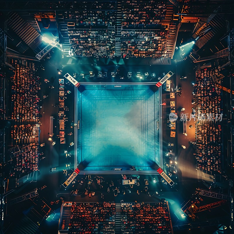 竞技场之夜光影与热情的碰撞