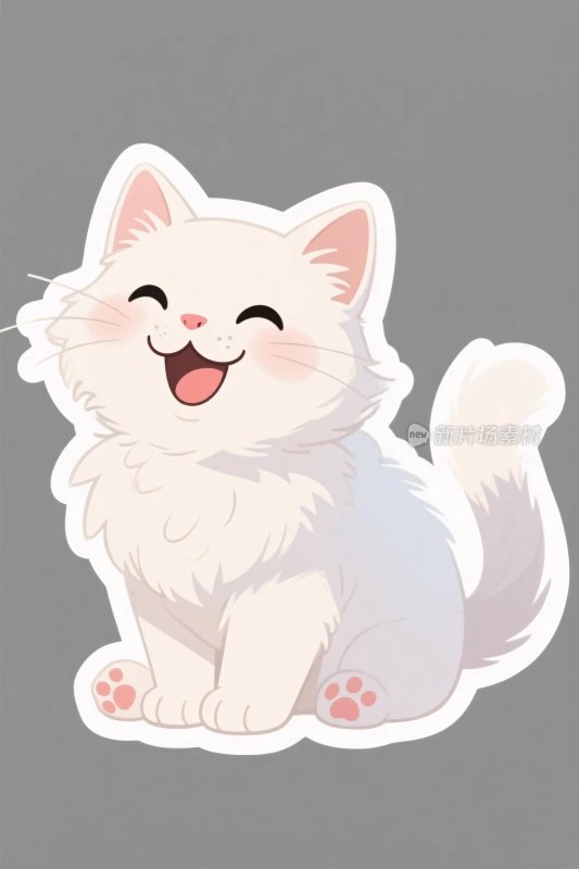 可爱卡通猫咪插画