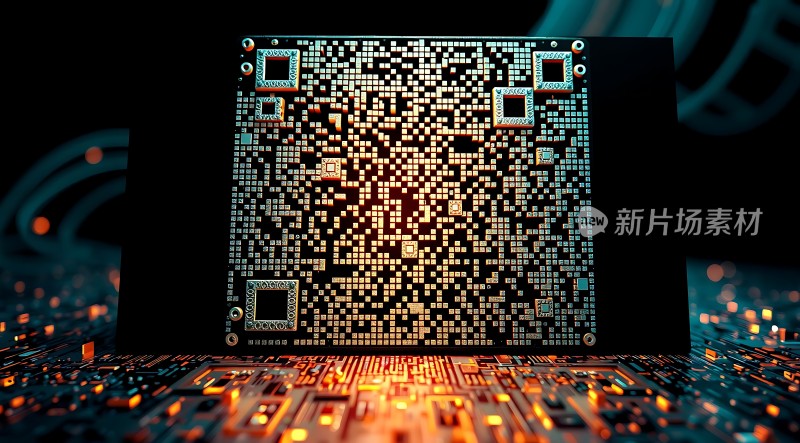 新片场素材芯片科技感