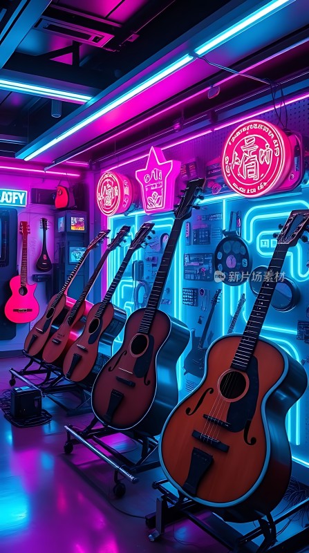 霓虹吉他展示厅