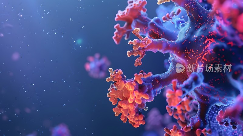 新片场素材病毒微观世界
