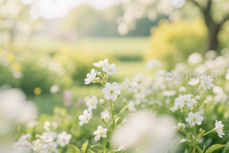 清新生机小花插画