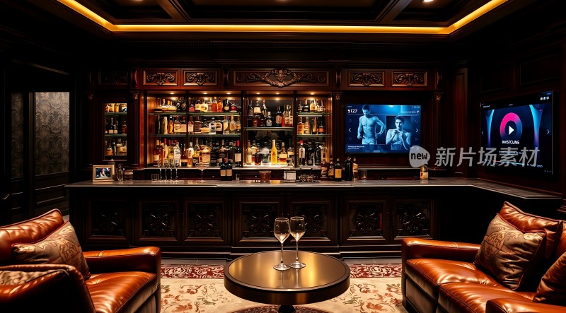 豪华酒吧休息区