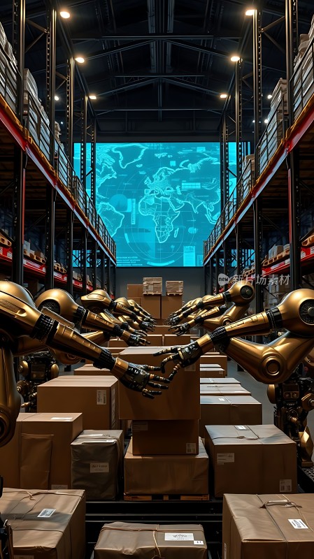 智能仓储机器人协作搬运货物