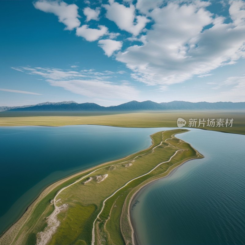 青海可鲁克湖夏日风光