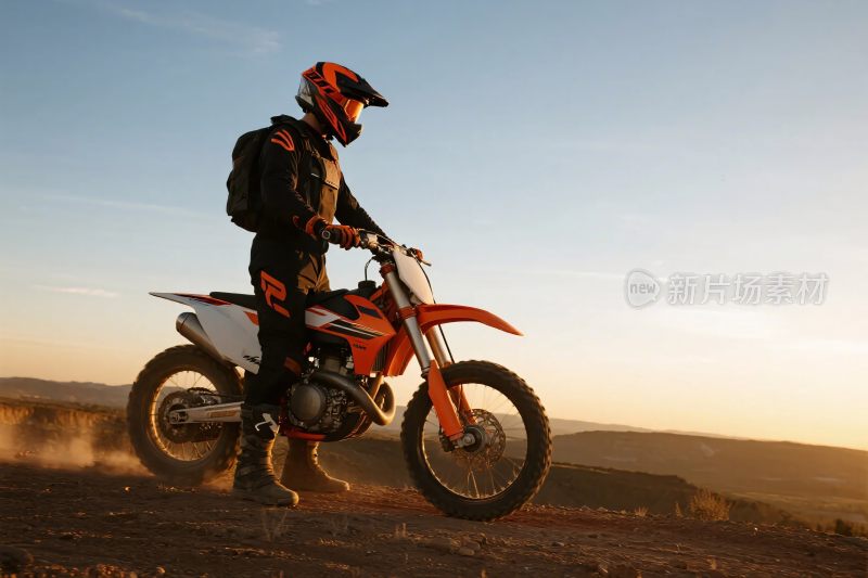 越野摩托骑行场景