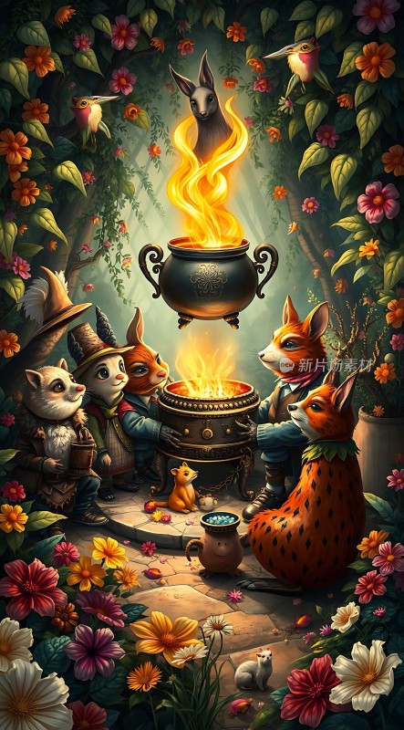 森林里的魔法聚会