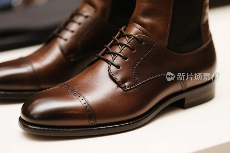 棕色正装皮鞋展示图