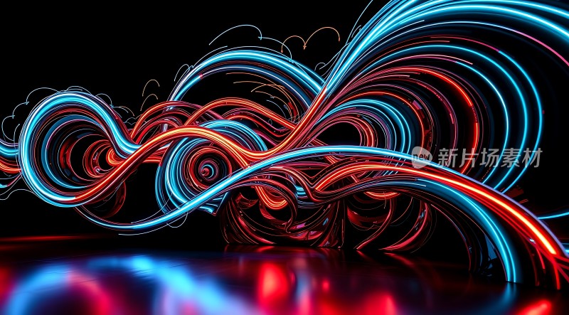 霓虹之光交织