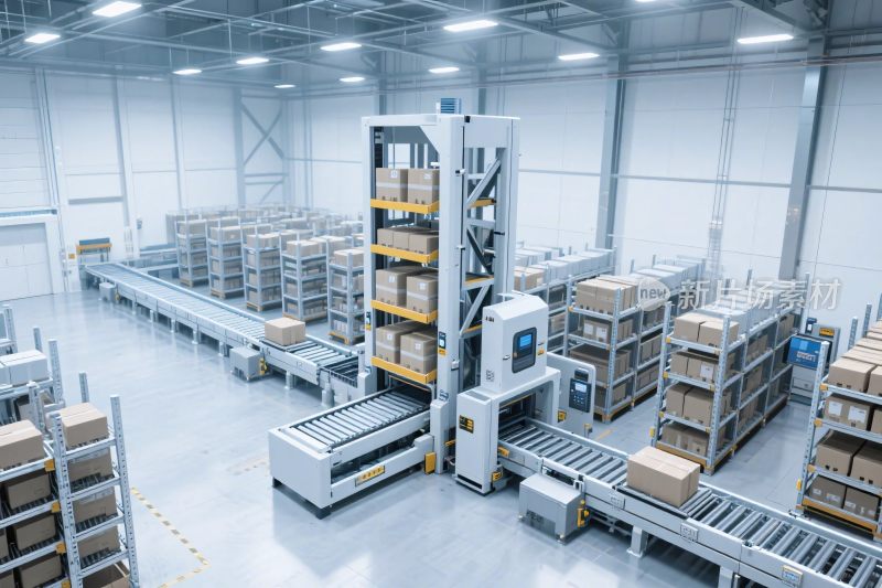 自动化仓库内部场景