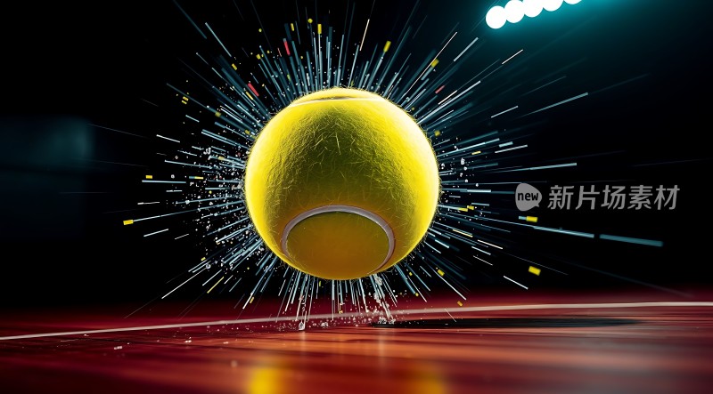 新片场素材网球运动瞬间