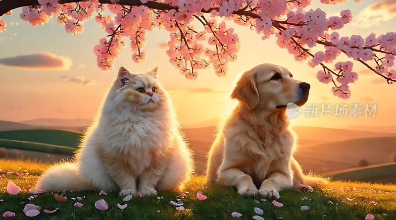 春日萌宠共赏花