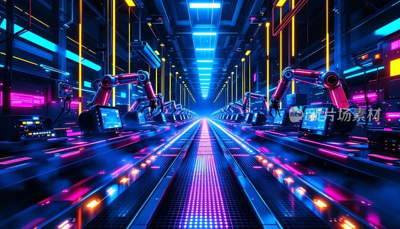 未来工厂智能机器人生产线