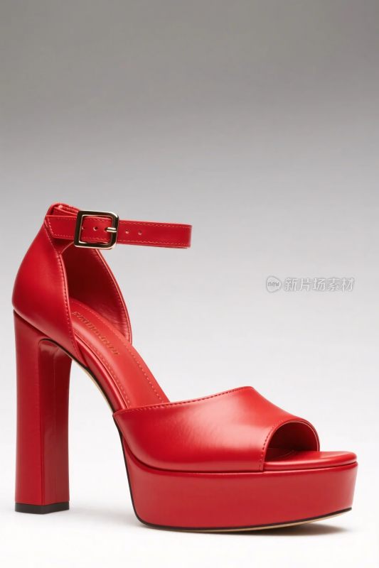 红色女士高跟鞋展示图