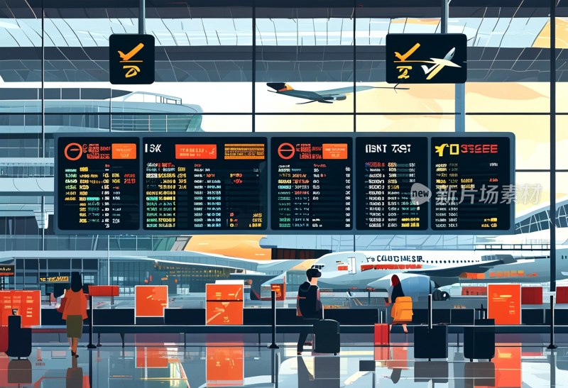 机场航班信息板