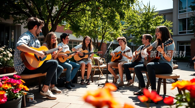 阳光下的音乐聚会
