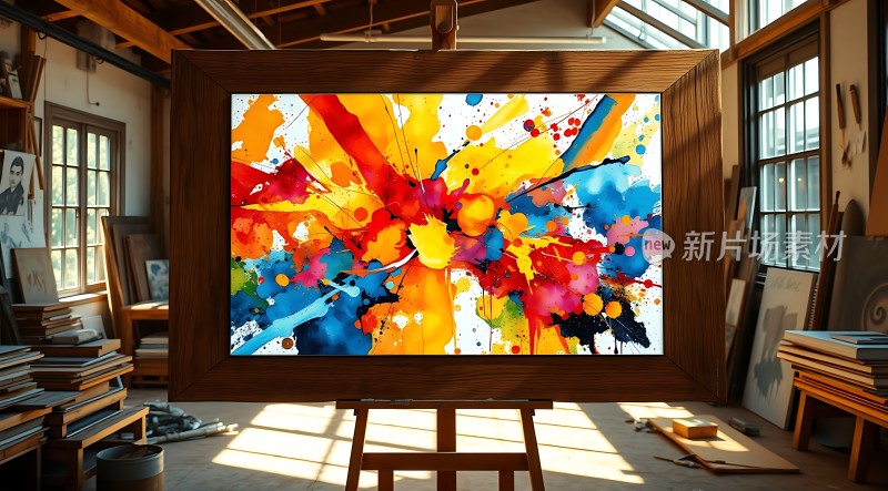 艺术工作室里的色彩盛宴