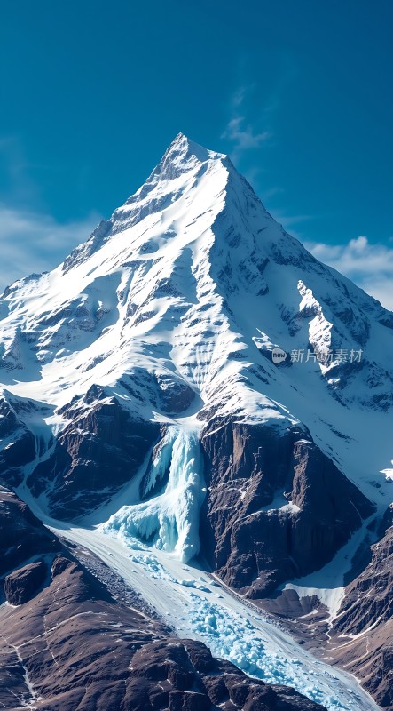 雪峰冰川奇景
