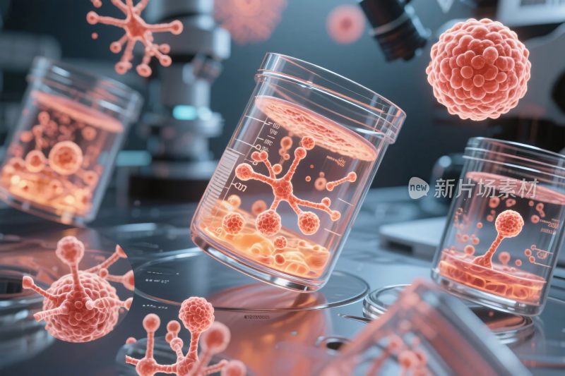 科学实验室微生物场景