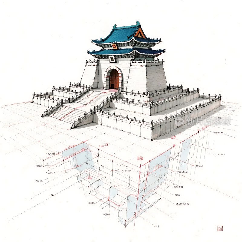 天安门广场建筑细节图
