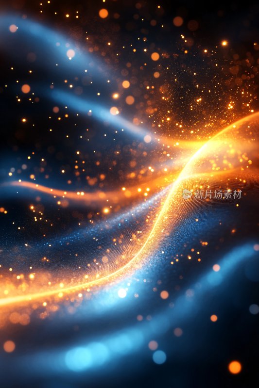 炫彩光效流动背景图