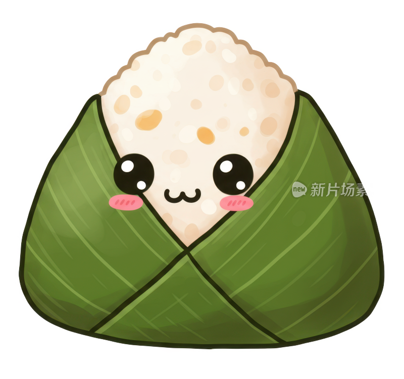 可爱的端午节卡通粽子免扣元素