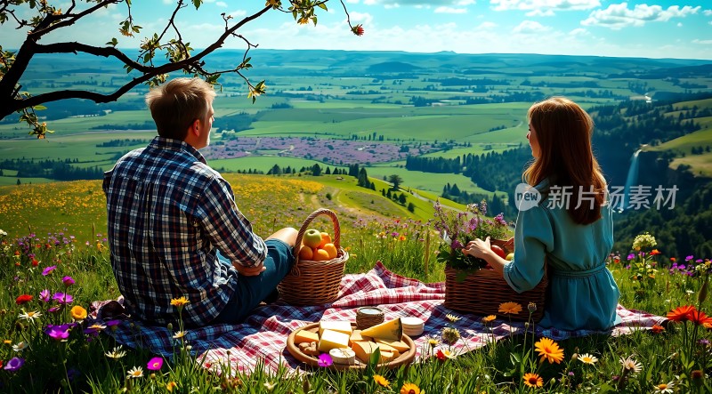 春日野餐浪漫田园风光