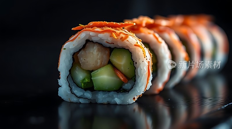 新片场素材 寿司卷