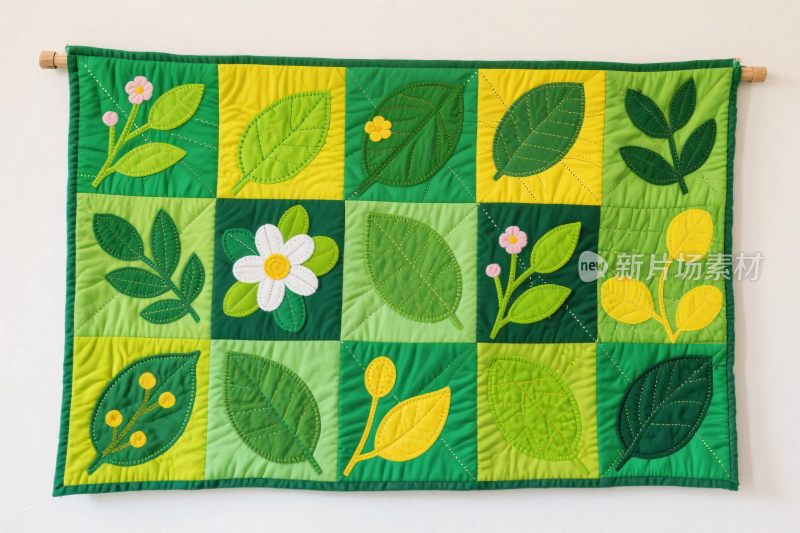 手工植物装饰挂毯