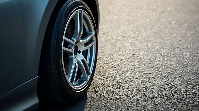 银色轮毂与黑色轮胎的结合展现独特魅力