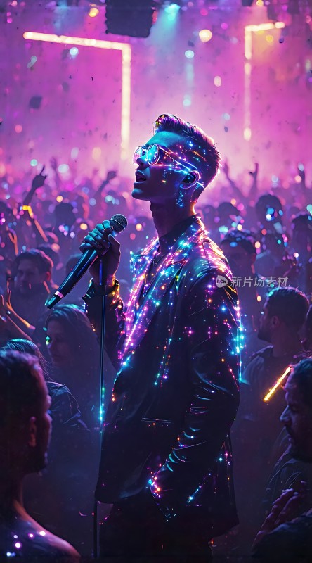 舞台上的炫彩灯光秀