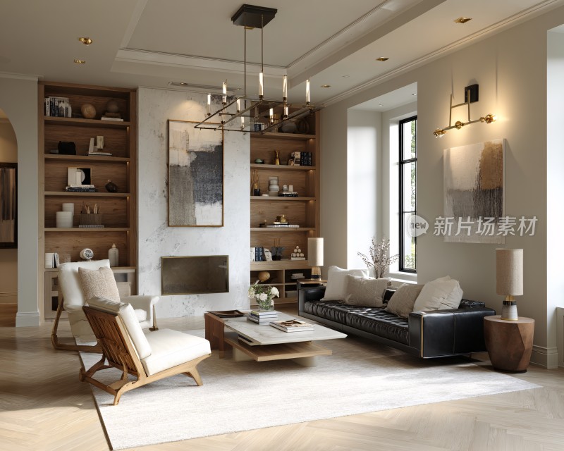 现代风格客厅室内场景