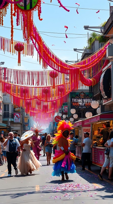 狂欢节上的欢乐时光