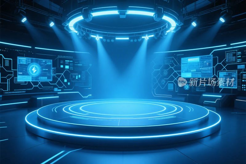未来科技舞台场景