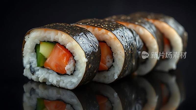 新片场素材寿司卷